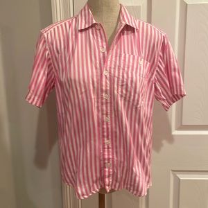 Liz Claiborne Liz wear shirt Button down striped petite S